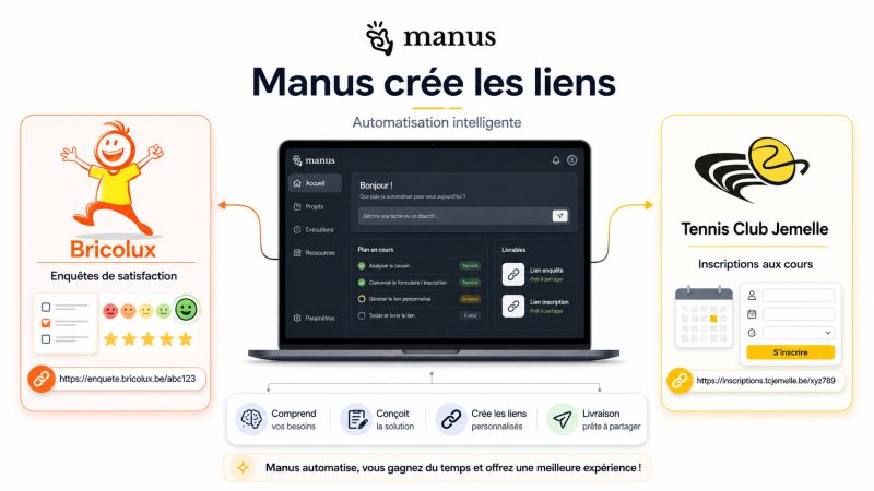 Manus crée les liens